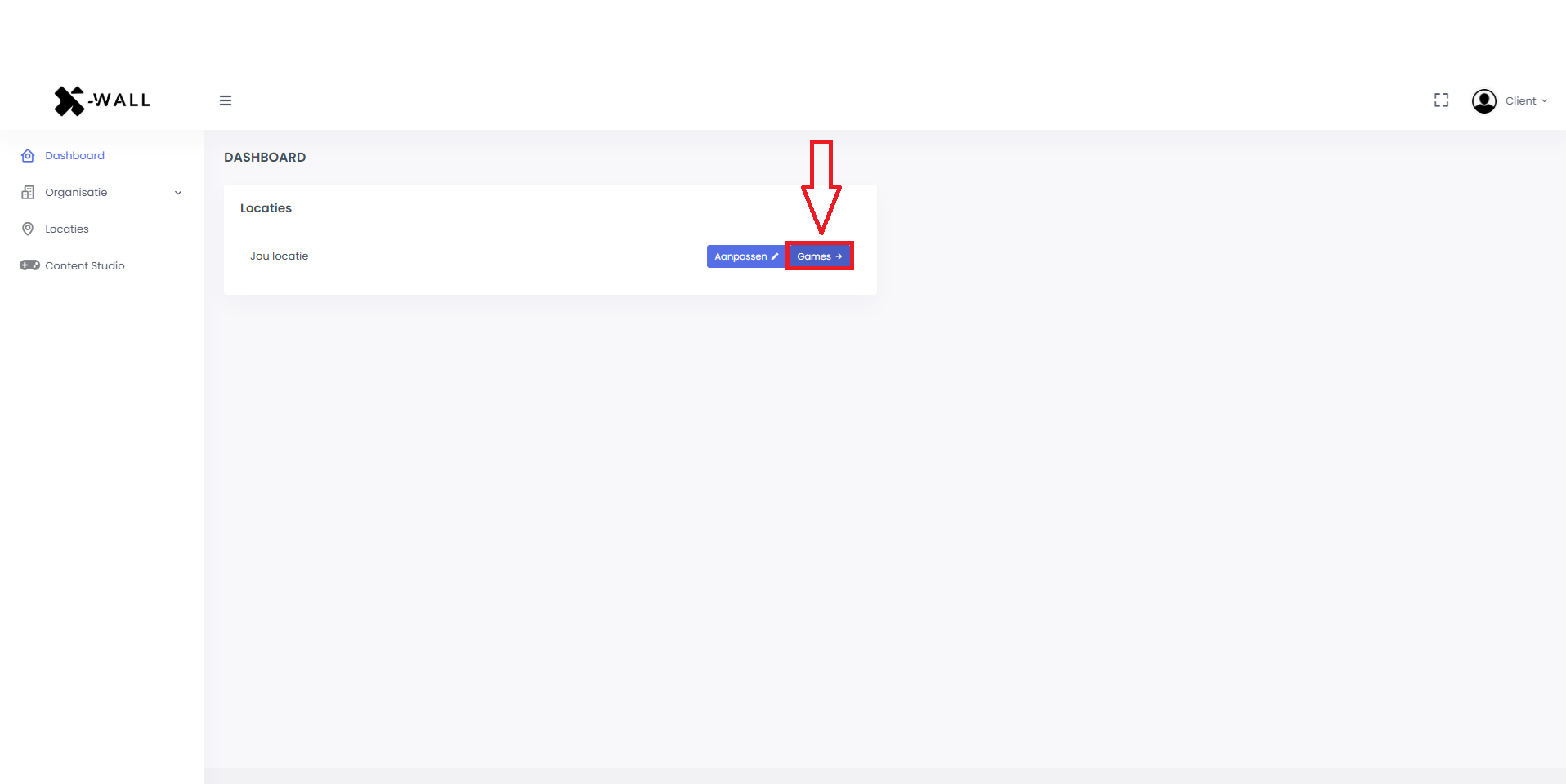 x-wall hub dashboard