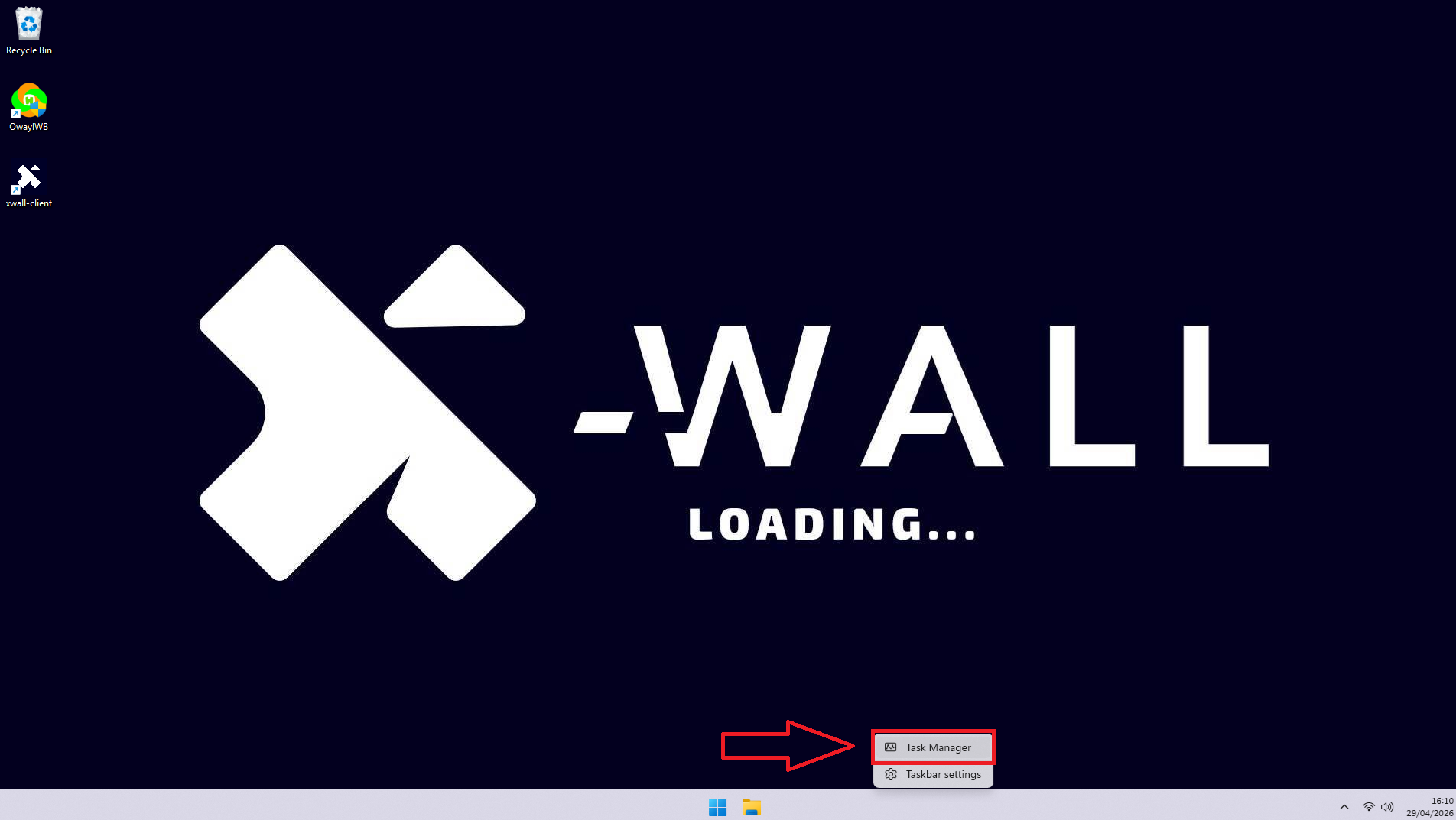 taskbar